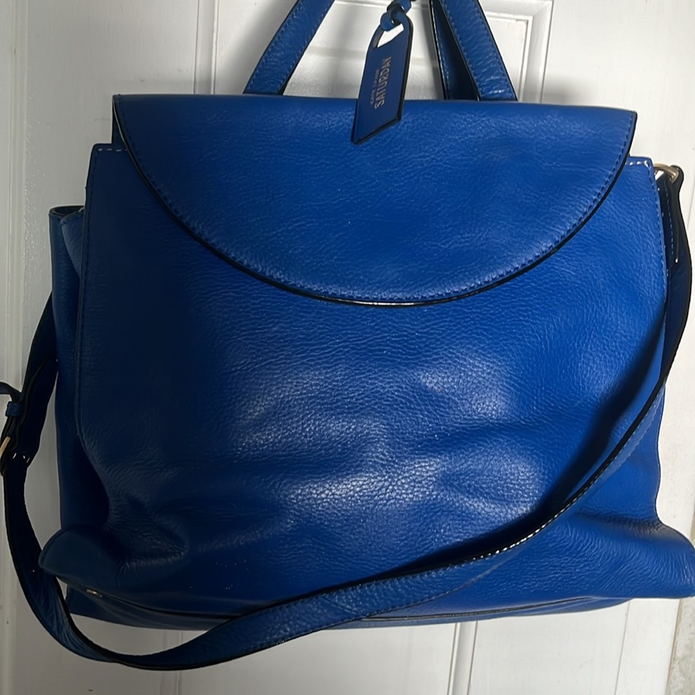 kate spade Cobalt Blue Leather Satchel - Picture 2 of 13